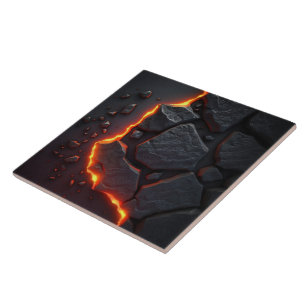 Efeito Lava e Volcano pedra, Azulejo cerâmico
