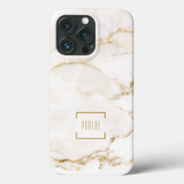 Efeito Mármore Nome Personalizado Dourado