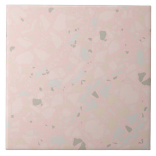 Efeito terrazzo simples e simples, cor-de-rosa pas