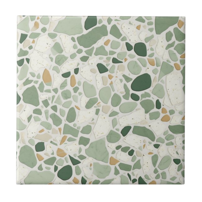 Efeito Terrazzo Verde Sage (Frente)