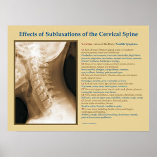 Efeitos do poster espinal cervical do Subluxation