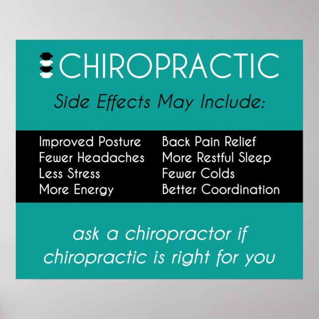 Efeitos secundários da Poster quiroprática (Frente)