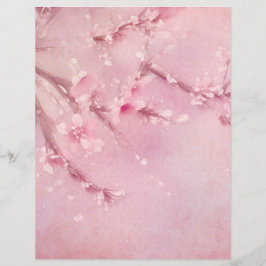 Efêmeros de Álbum de Recortes de Flor de Cerejeira