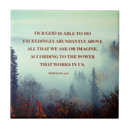 Éfesianos 3:20 Nosso DEUS é Capaz... Floresta de o