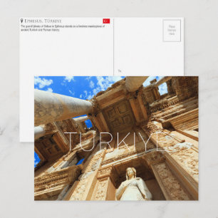 Éfeso, Türkiye Cartão Postal de Viagem