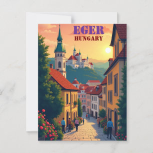 Eger, Hungria Cartão Postal – Castelo Histórico e
