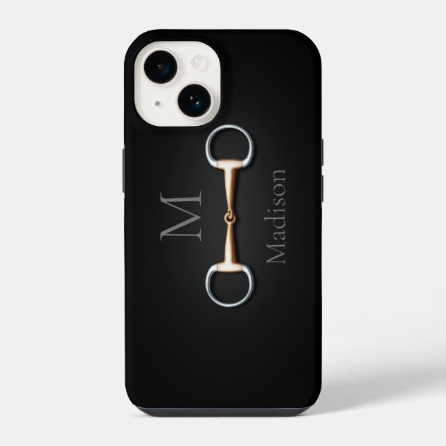 Eggbutt Snaffle Bit Monogramed Equestrian (Verso)