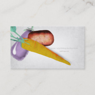 EggPlant Watercolor Cartões de visitas