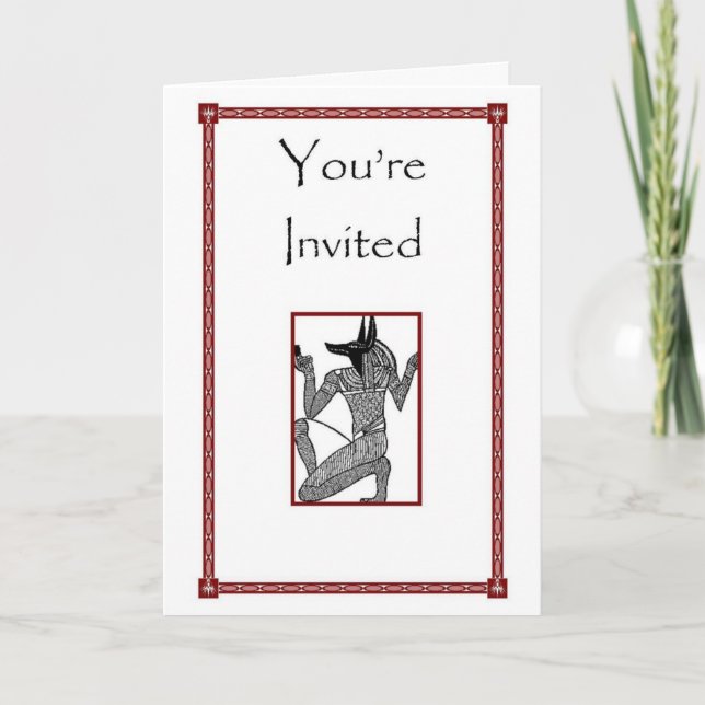 Egípcio & convite temático de Sigil (Frente)