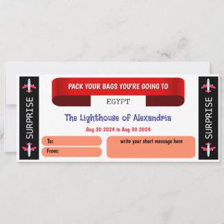 Egito Viagem Gift Voucher