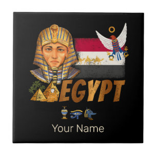 Egito Vintage Pharaoh Flag E Pirâmides Souvenir