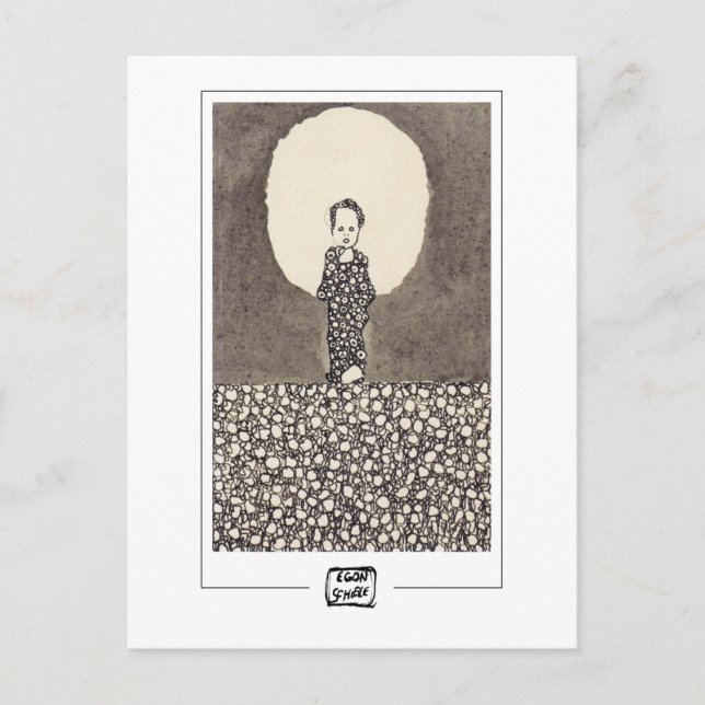 Egon Schiele #95 - Cartão Postal de Arte (Frente)