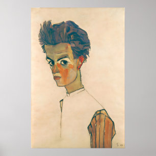 Egon Schiele Auto-retrato Impressão de Arte Galeri
