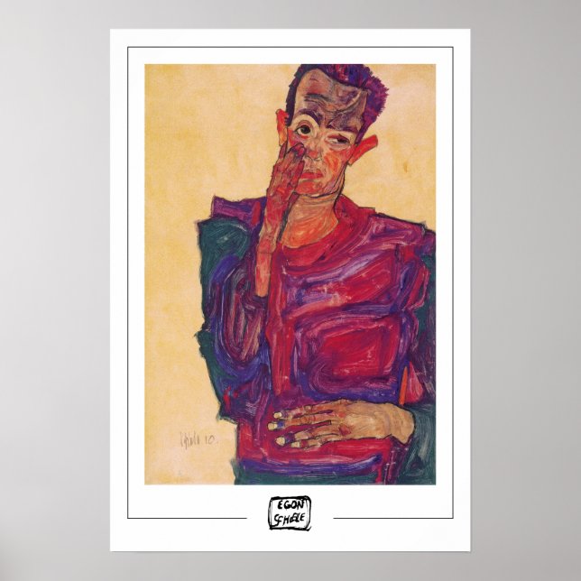 Egon Schiele Zedign Art Poster #103-3 (Frente)