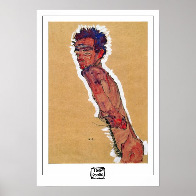 Egon Schiele Zedign Art Poster #286 (Frente)