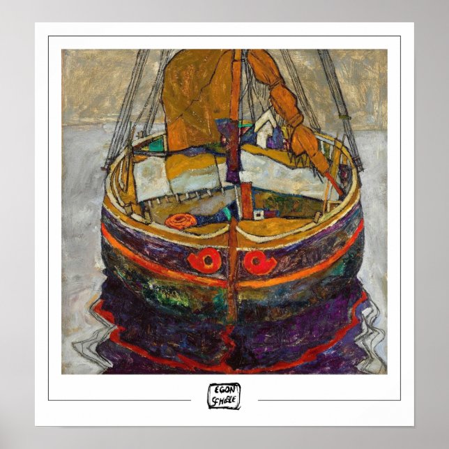 Egon Schiele Zedign Art Poster #318-2 (Frente)