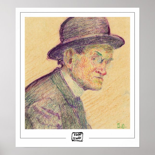 Egon Schiele Zedign Art Poster nº 1-3 (Frente)