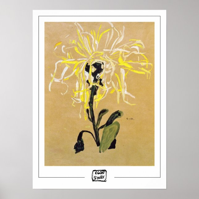 Egon Schiele Zedign Art Poster nº 7-2 (Frente)