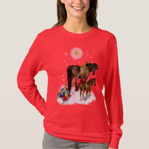 Égua do Natal e camisa do bebê