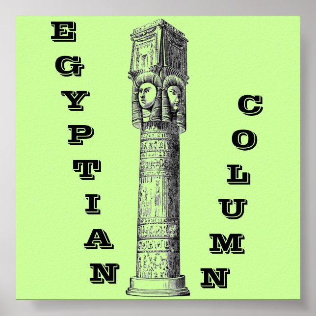 Egyptian Column Poster (Frente)