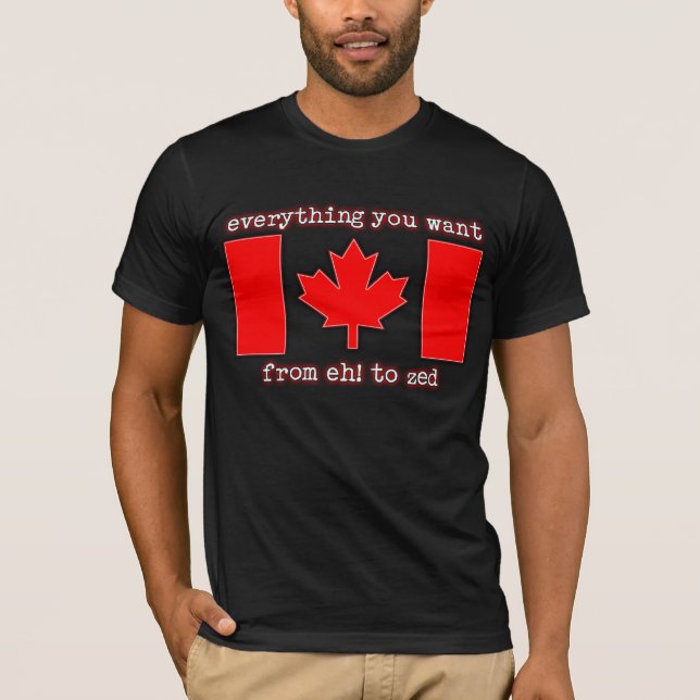 Eh! para Zed Canadá Camisa Orgulho Canadense (Frente)