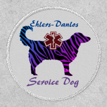 Ehlers Danlos Service Dog Zebra Patch Medical