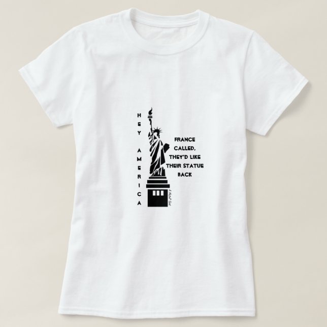 Ei América (Lady Liberty) 2 - Uma Camisa MisterP (Frente do Design)