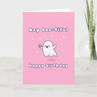 Ei Boo Belo Cartão de Aniversário Feliz