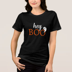 Ei Boo Orange Black Dia de as Bruxas engraçado Gho