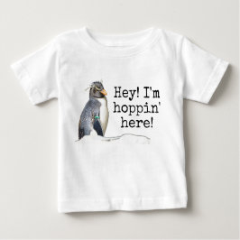 Ei! Estou aqui pulando! Camisa de Pinguim Rockhopp