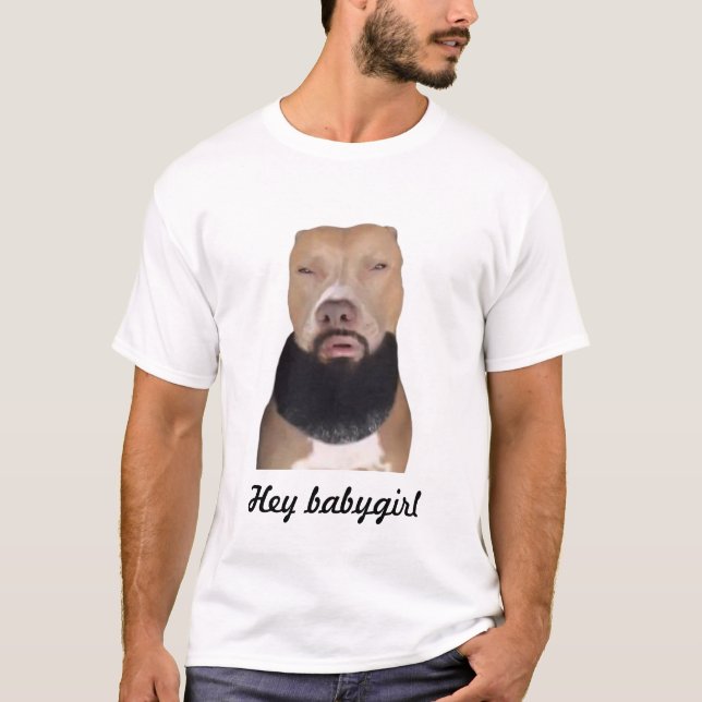 Ei, garotinha camisa despreocupada (Frente)