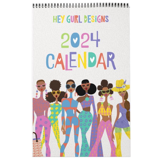 Ei Gurl Designs 2024 Calendário (Capa)