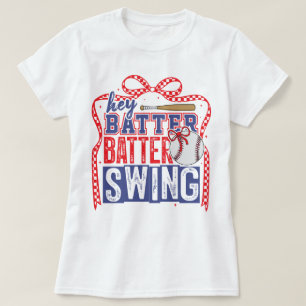 Ei Rebatida Rebatida Balanço Camiseta de Beisebol