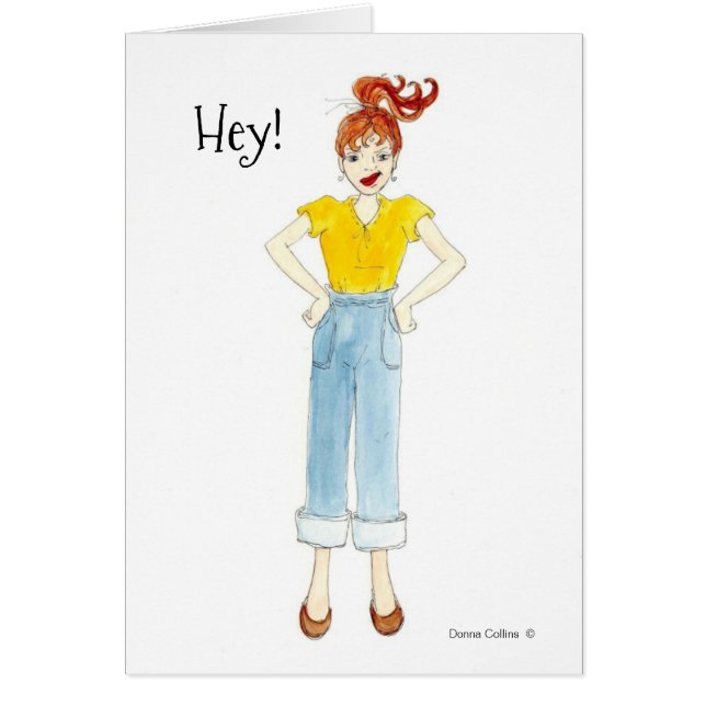 Ei, você ainda está com cartão de saudação (Frente)