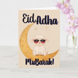 Eid Al Adha Mubarak Cartão de Boas Festas com Ovel