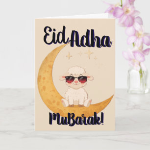 Eid Al Adha Mubarak Cartão de Boas Festas com Ovel