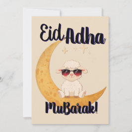 Eid Al Adha Mubarak Cartão de Boas Festas com Ovel