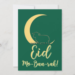 Eid Al Adha Mubarak Cartão de Boas Festas do Corde