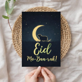 Eid Al Adha Mubarak Cartão de Boas Festas do Corde