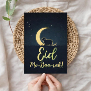 Eid Al Adha Mubarak Cartão de Boas Festas do Corde