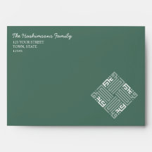 Eid Mubarak Árabe Personalizado Verde