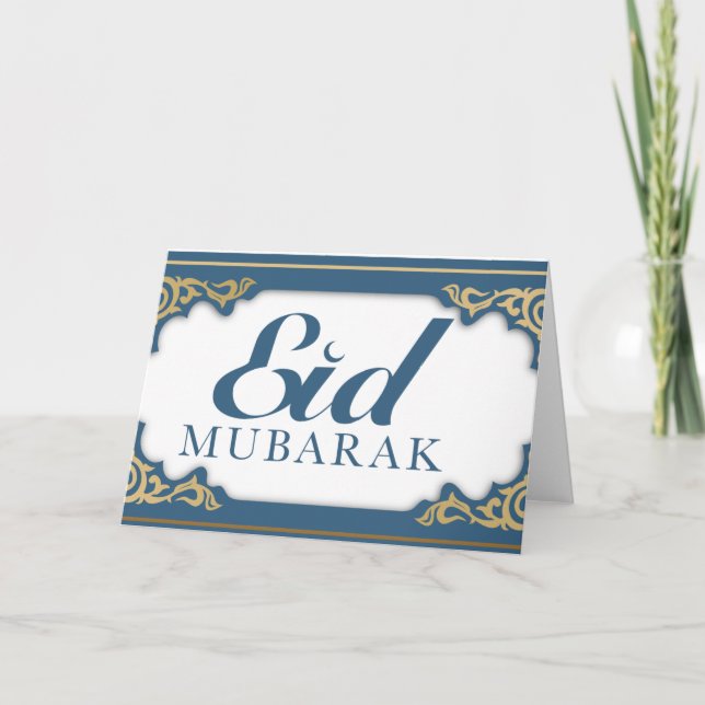 Eid Mubarak // Cartão de Saudações de Celebração I (Frente)