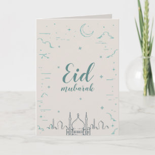 Eid Mubarak dobrou o cartão