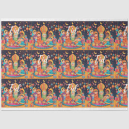 Eid Mubarak Festival Cena de Moldagem de Papel par