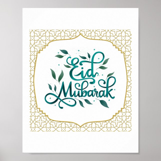 Eid Mubarak Poster (Frente)