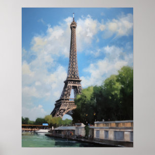 Eiffel Tower Paris França Art Impressão Poster