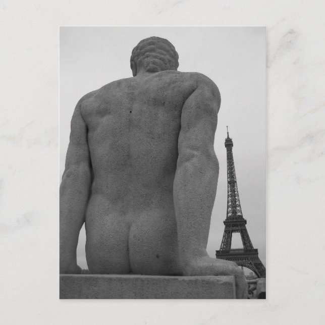 Eiffel Tower, Paris França Cartão postal II (Frente)