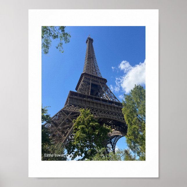 Eiffel Tower, Paris, France Poster (Frente)