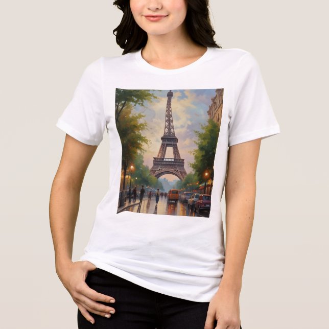 Eiffel Tower Paris Viagem Vintage Retro Art (Frente)