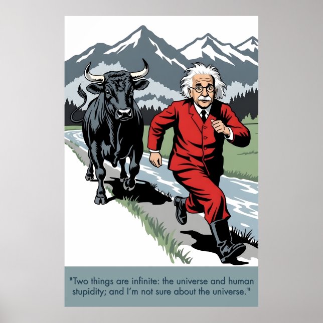 Einstein quote poster (Frente)